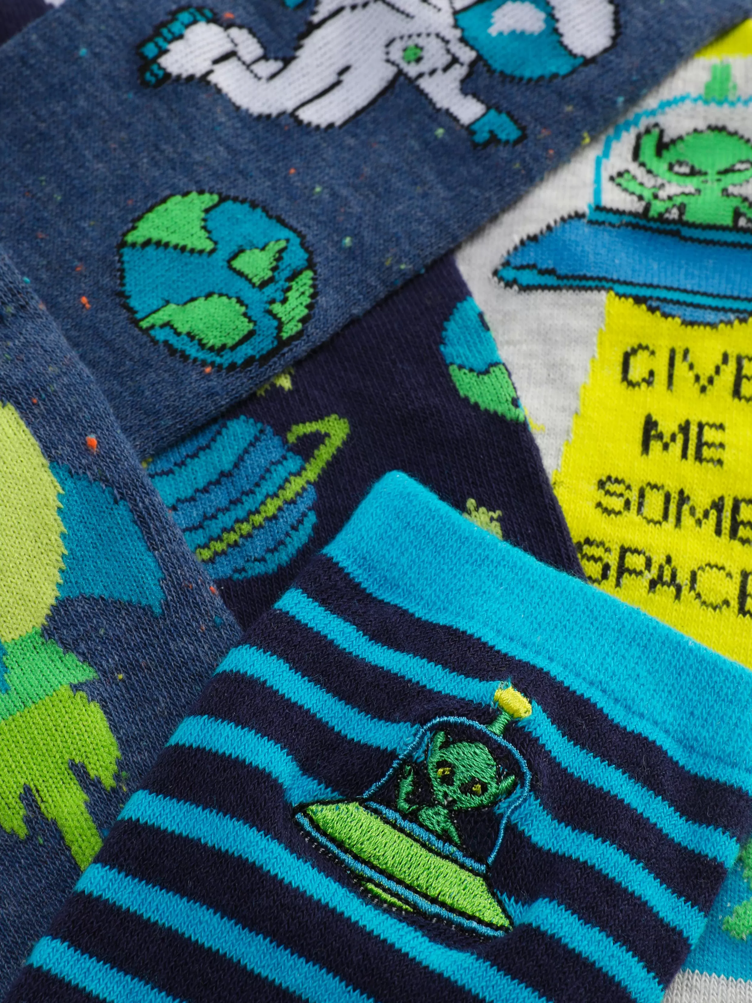 Primark Sokken^Enkelsokken Met Ruimteprint, 5 Paar