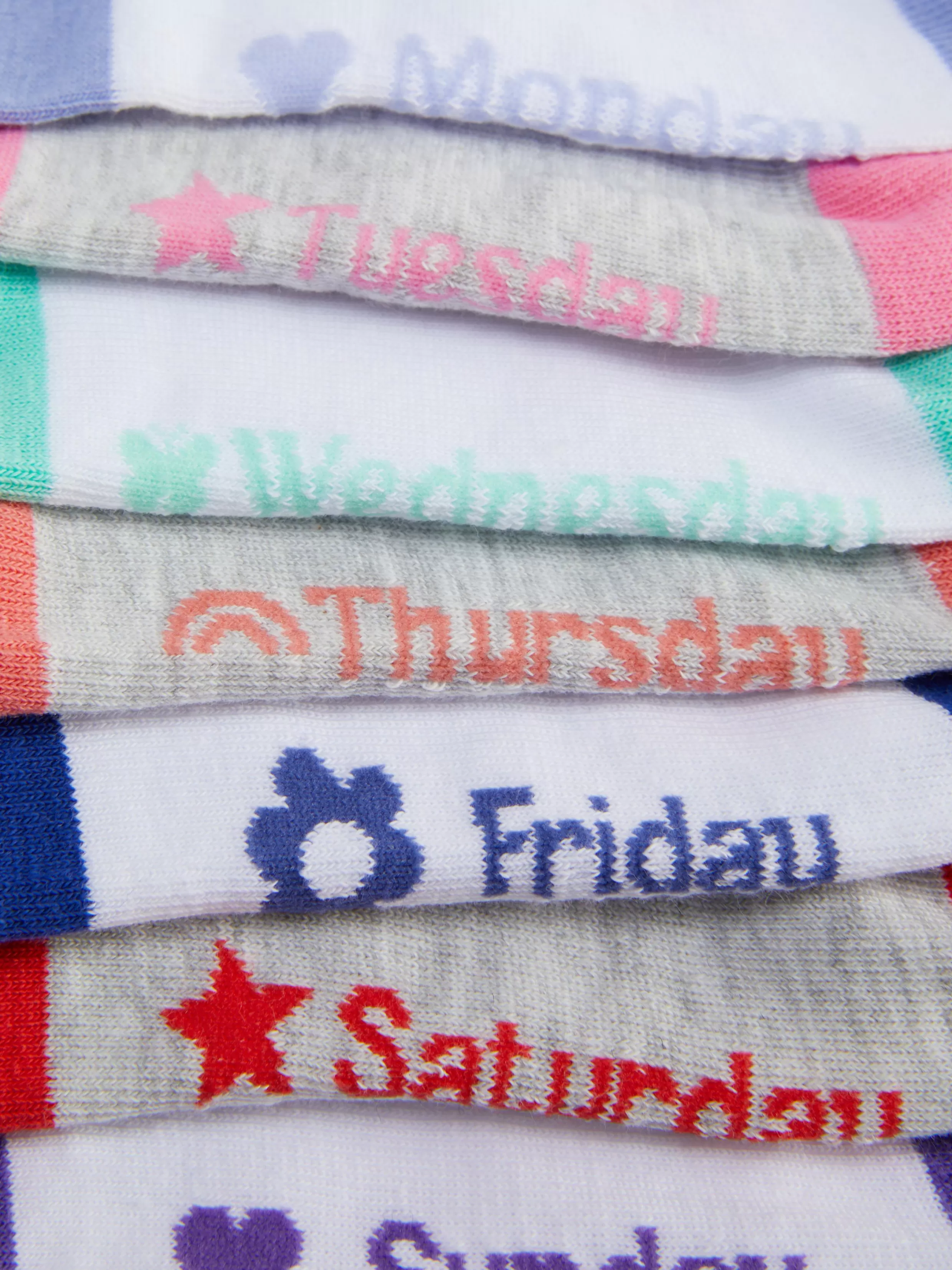 Primark Sokken, Maillots En Panty'S^Enkelsokken Voor Elke Dag Van De Week, 7 Paar