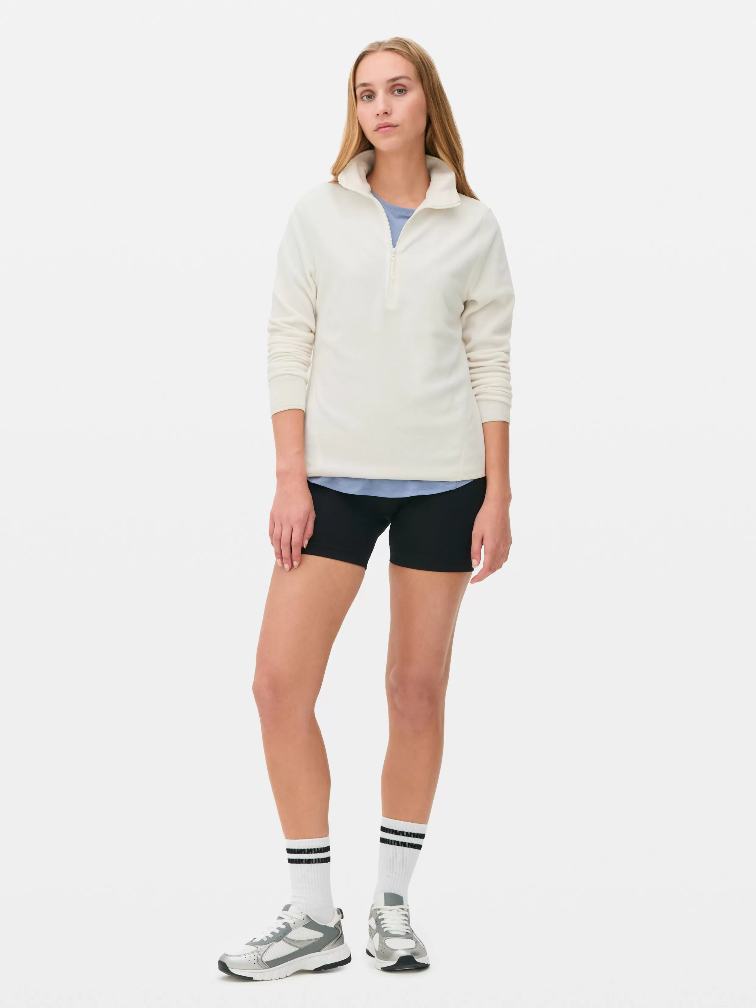 Primark Truien En Vesten^Fleece Trui Met Halve Rits