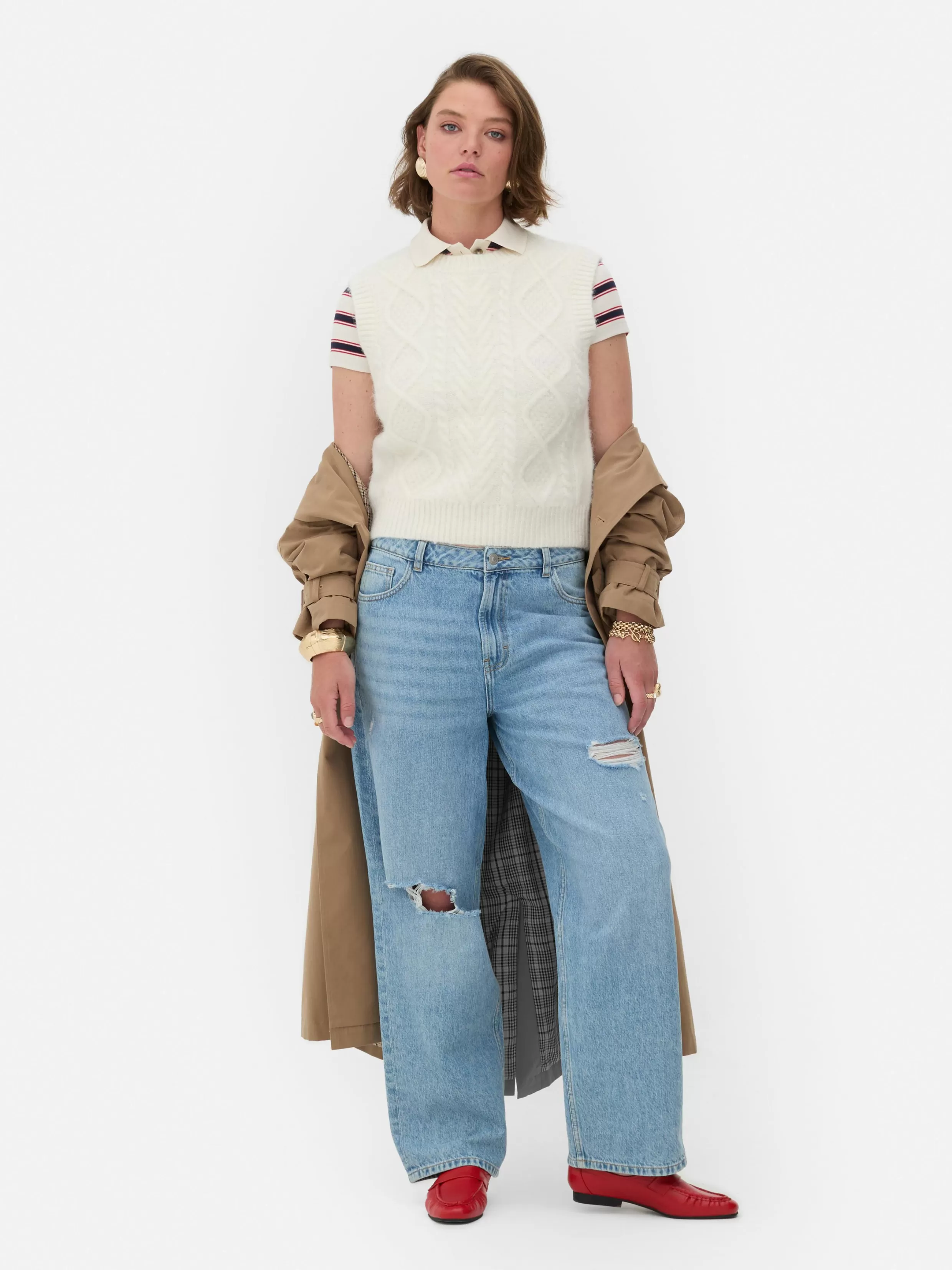 Primark Warme Winterkleding | Truien En Vesten^Gebreid Hemd Met Kabels Rita Ora