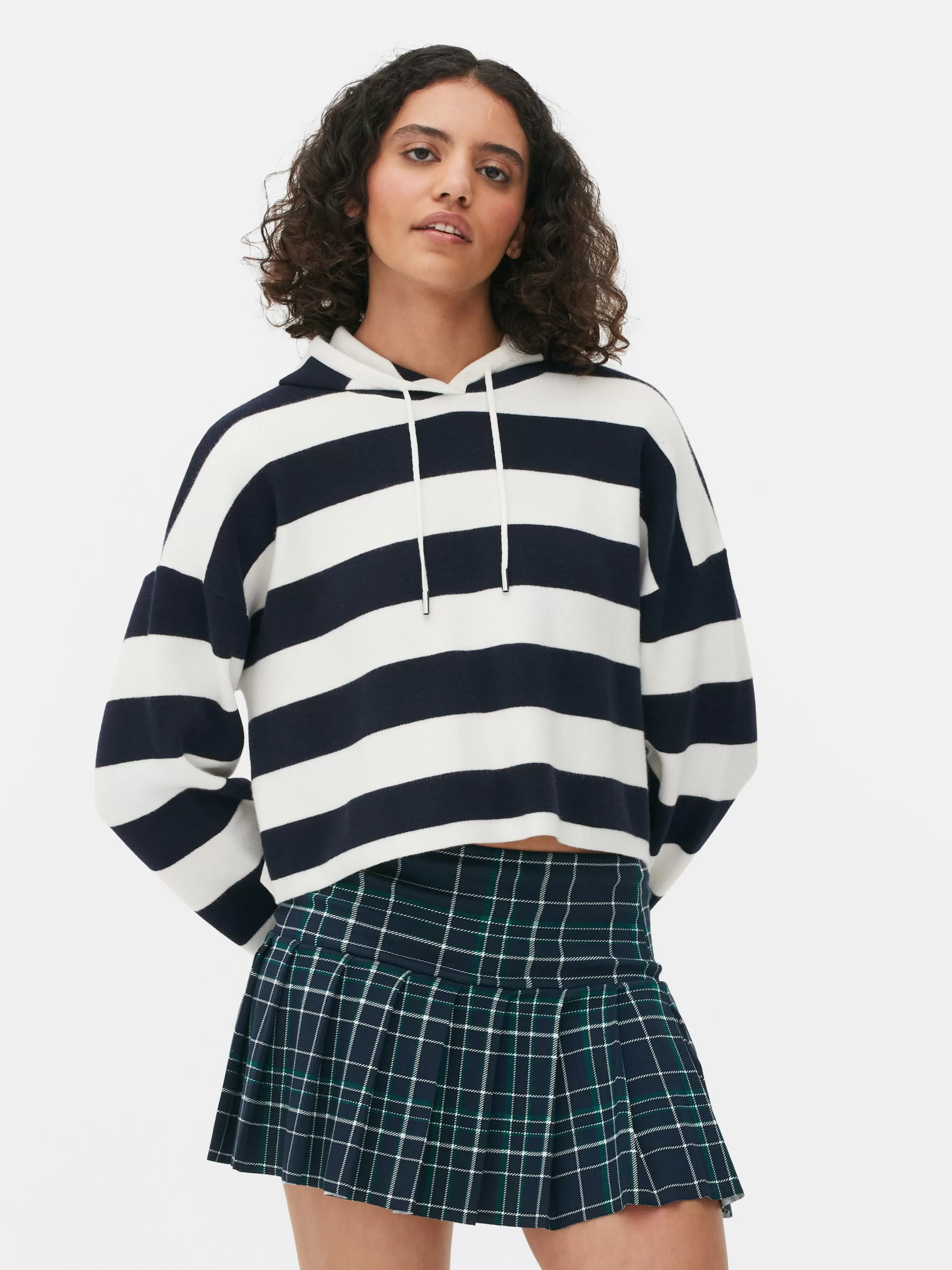 Primark Truien En Vesten^Gebreide Gestreepte Hoodie