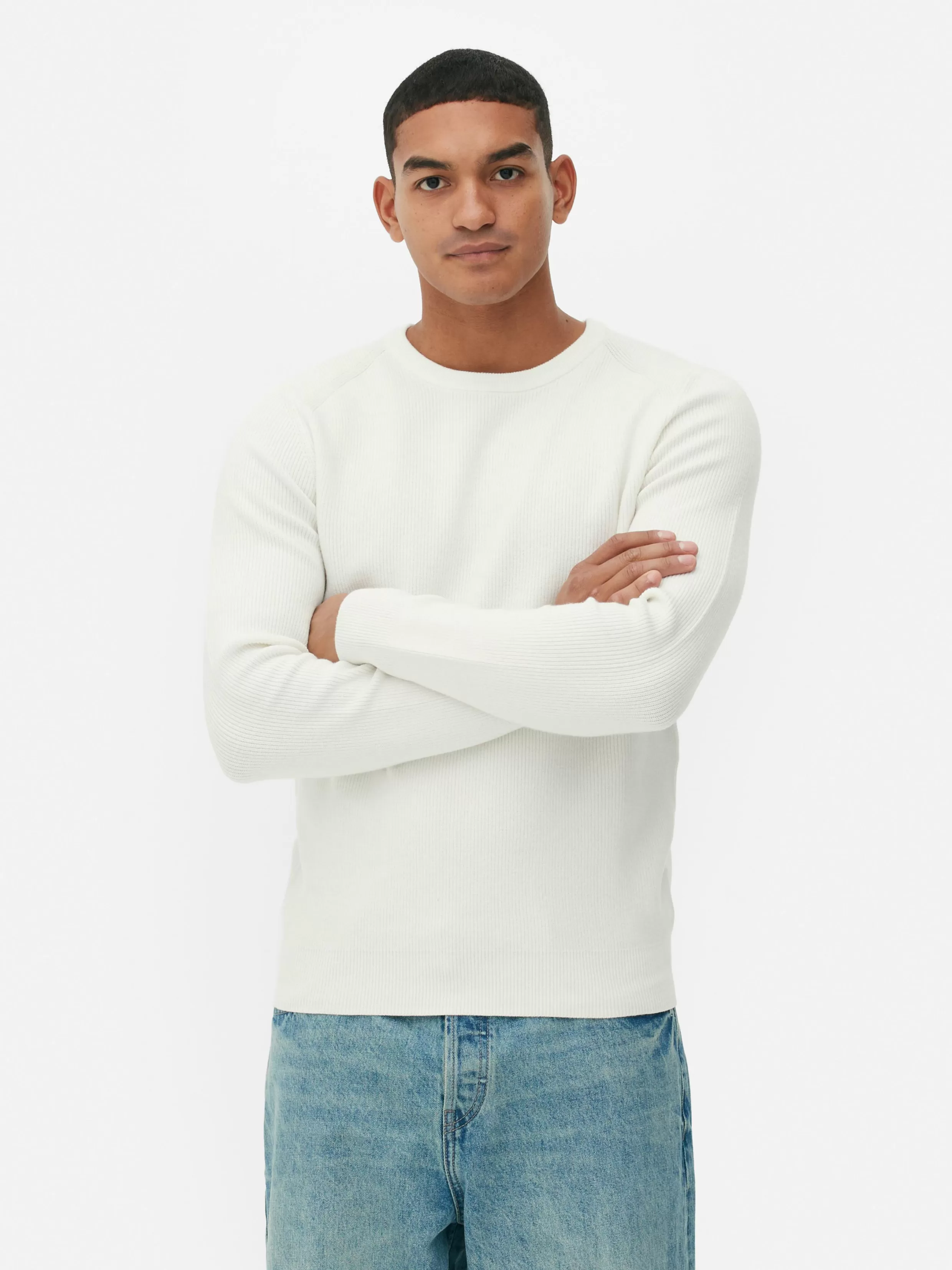 Primark Truien En Vesten^Geribde Trui Met Ronde Hals