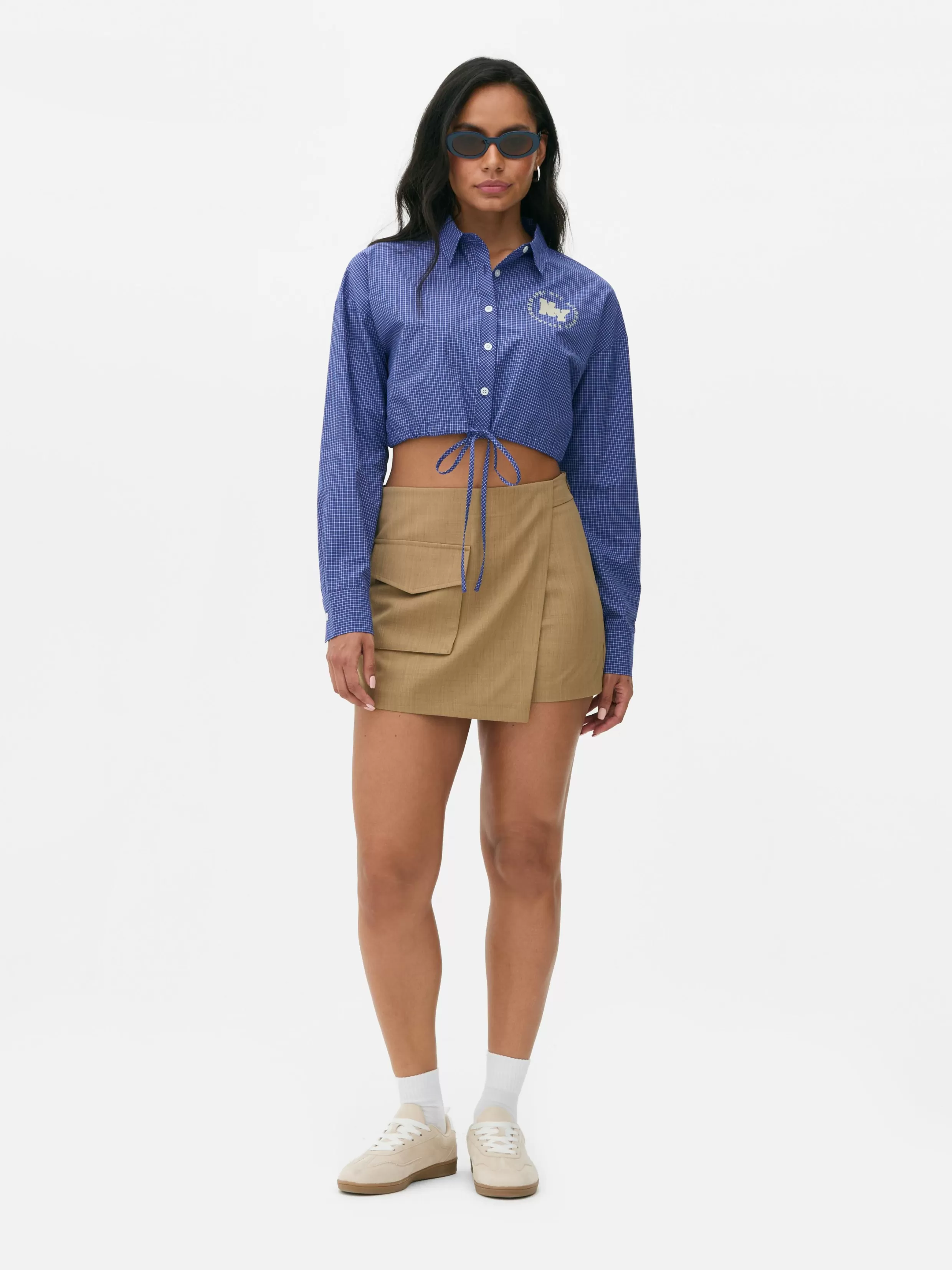 Primark Overhemden En Blouses^Kort Overhemd Met Trekkoord In De Taille