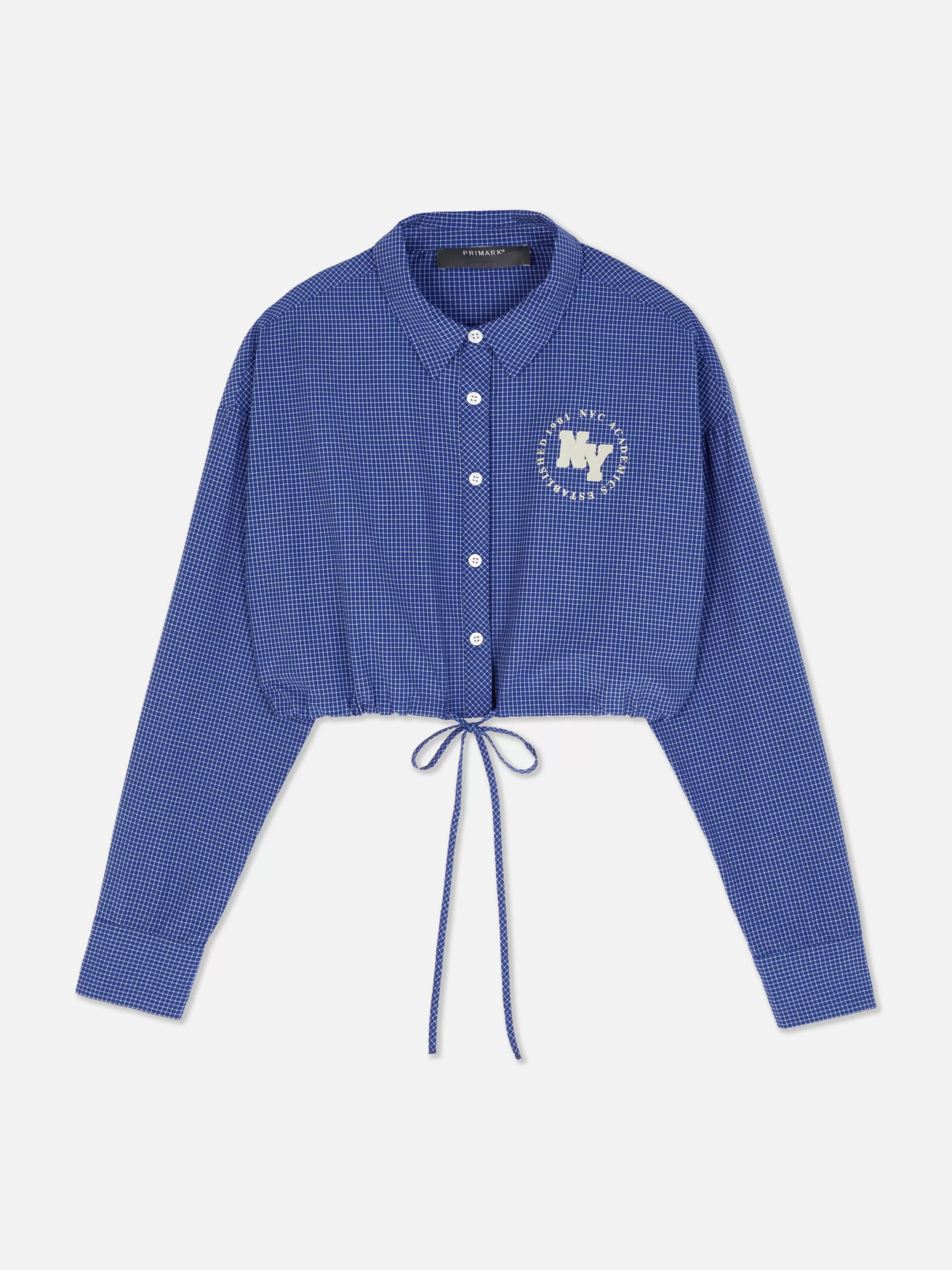Primark Overhemden En Blouses^Kort Overhemd Met Trekkoord In De Taille