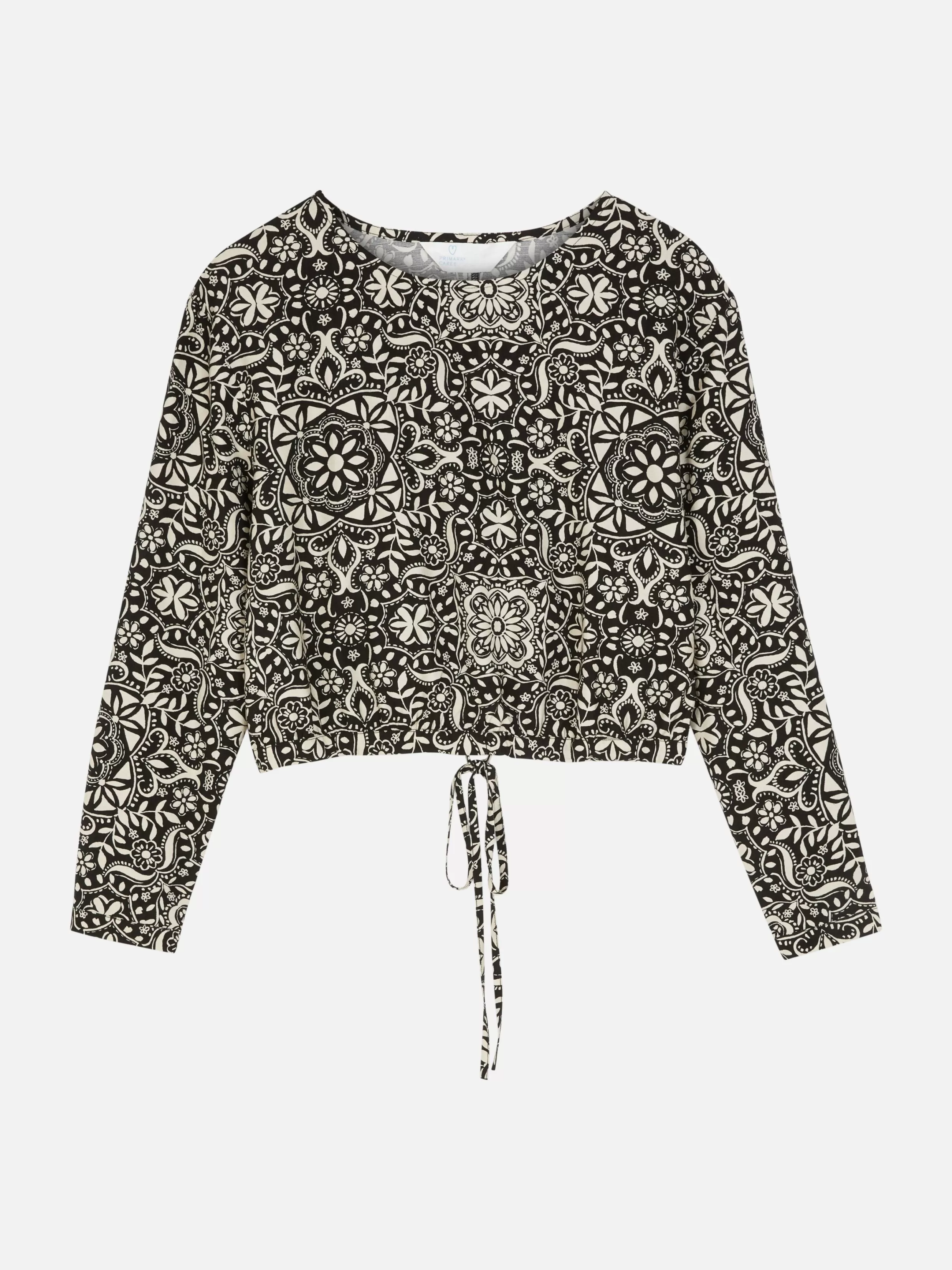 Primark Overhemden En Blouses^Matchende Top Met Trekkoord In De Zoom En Lange Mouwen