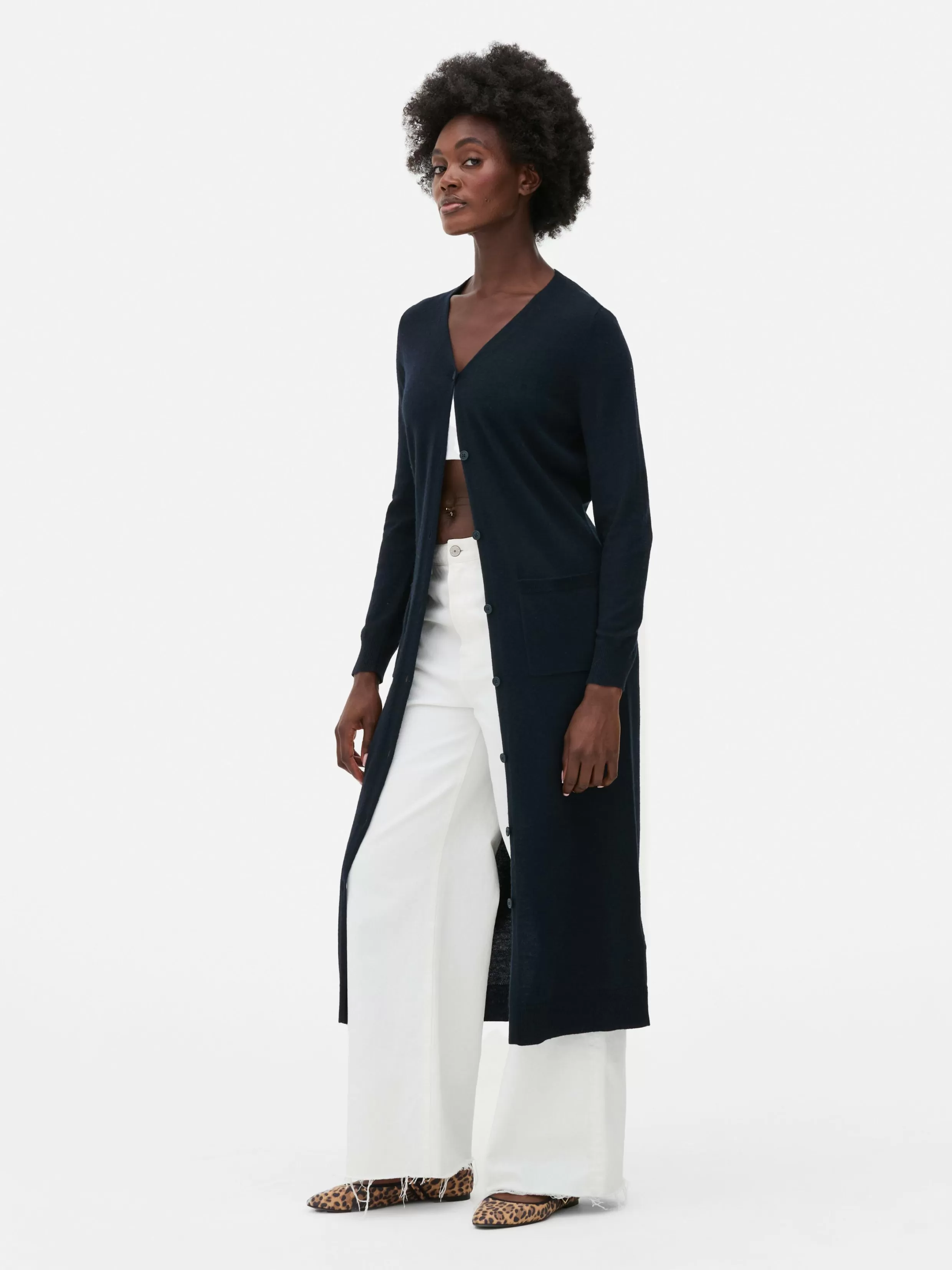Primark Truien En Vesten^Maxi-vest Met Knopen