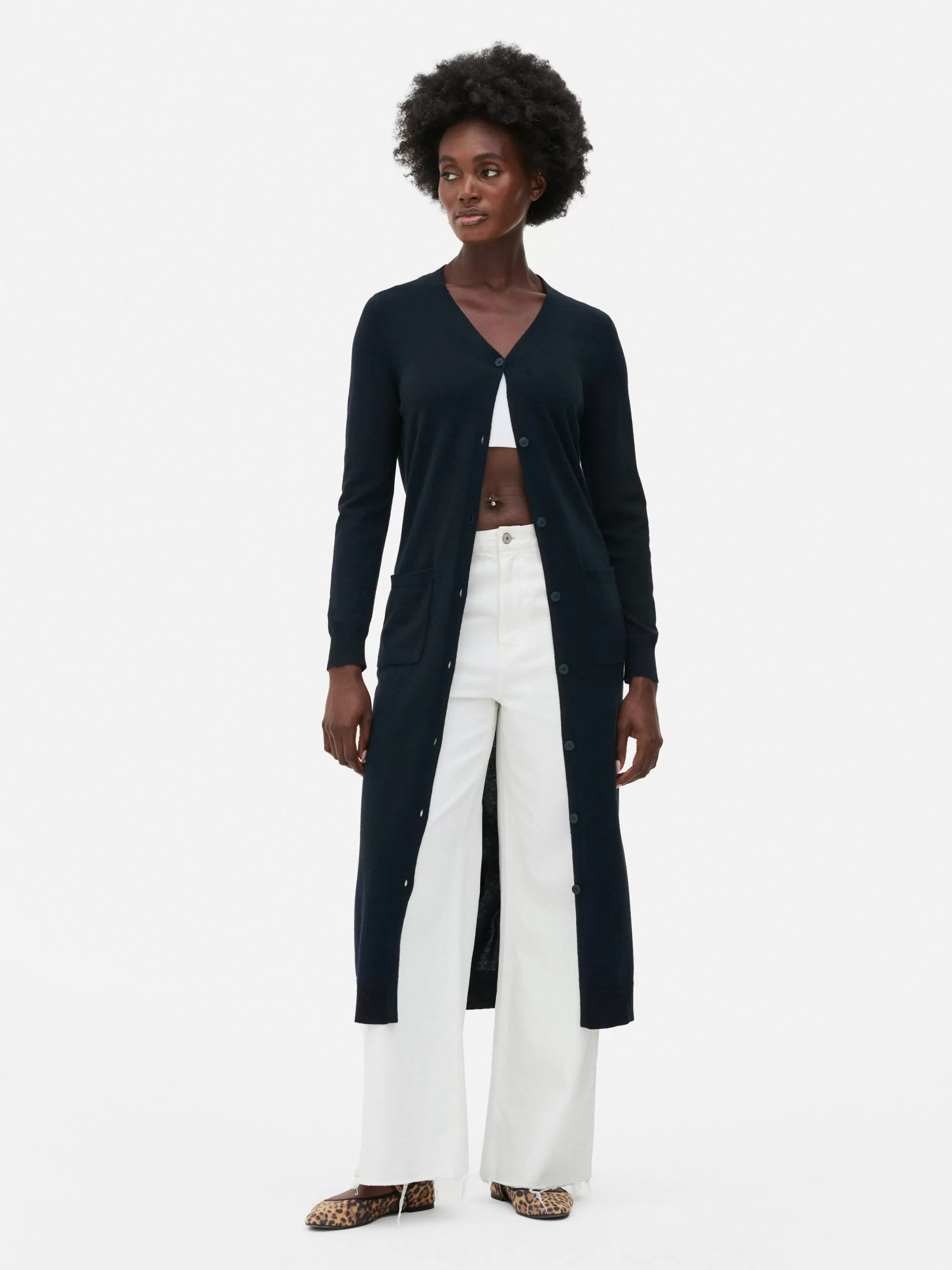 Primark Truien En Vesten^Maxi-vest Met Knopen