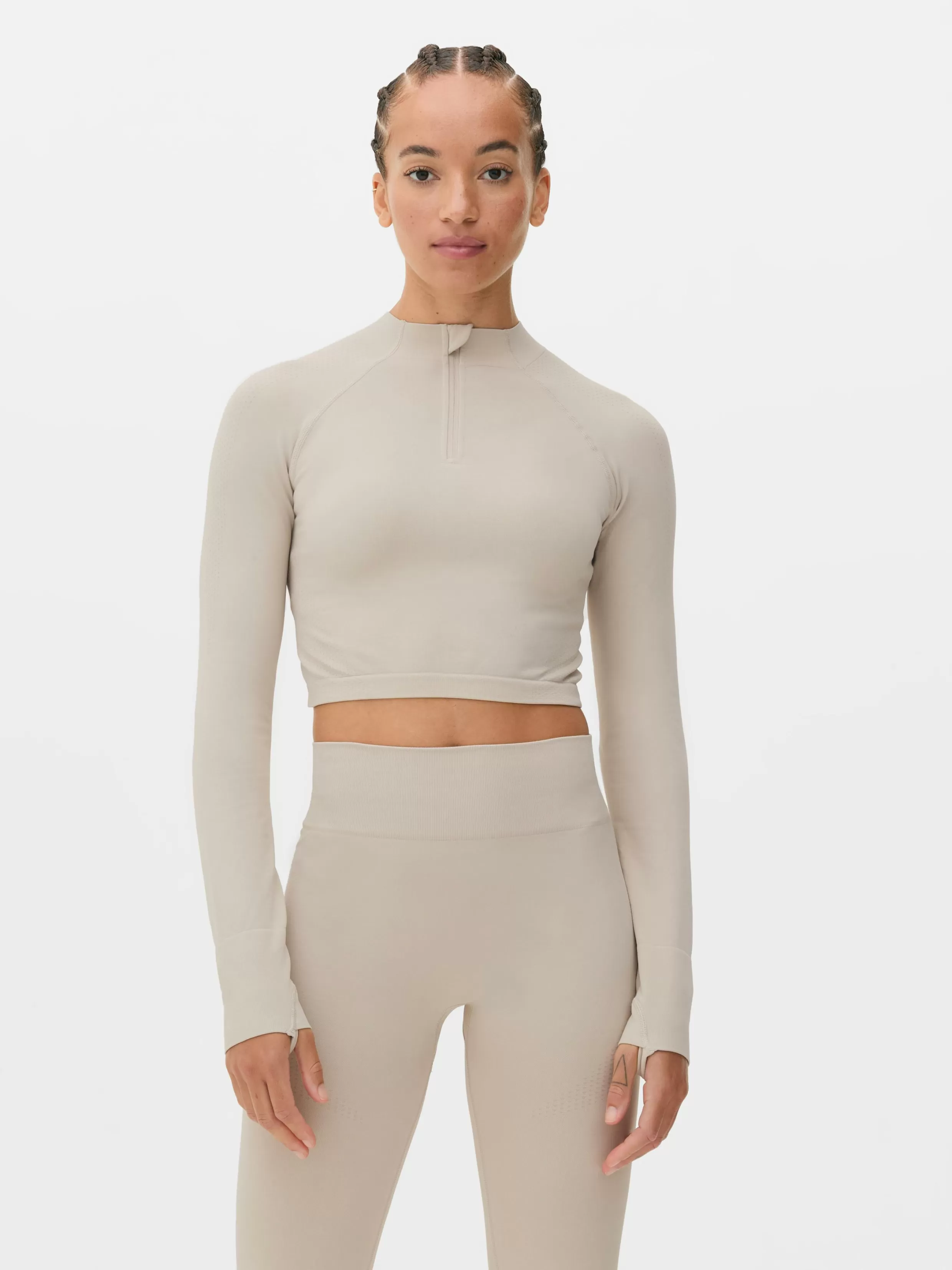 Primark Fitnesskleding En Activewear^Naadloze Corrigerende Sporttop Met Lange Mouwen