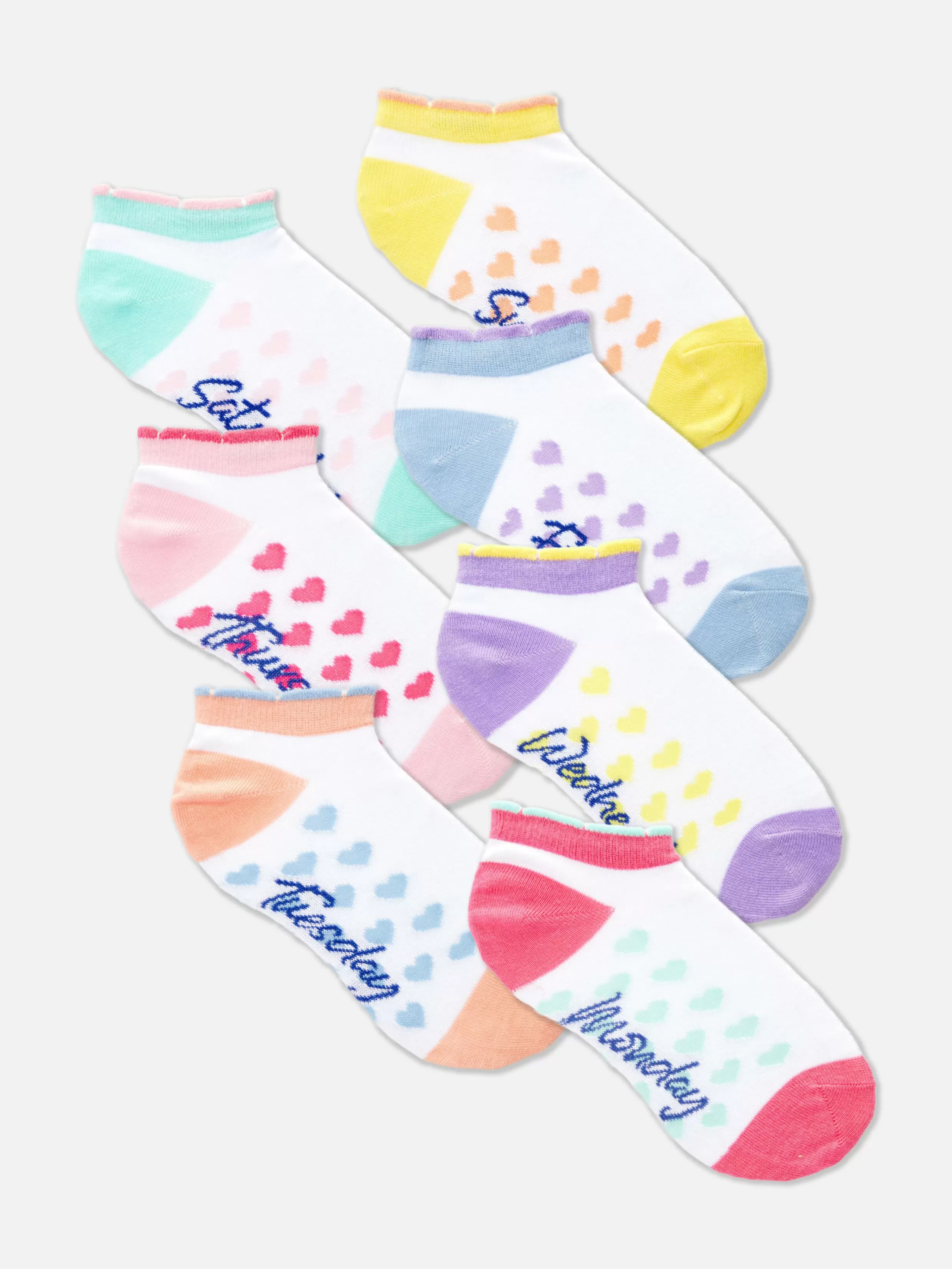 Primark Sokken, Maillots En Panty'S^Sneakersokken Voor Alle Dagen Van De Week, 7 Paar