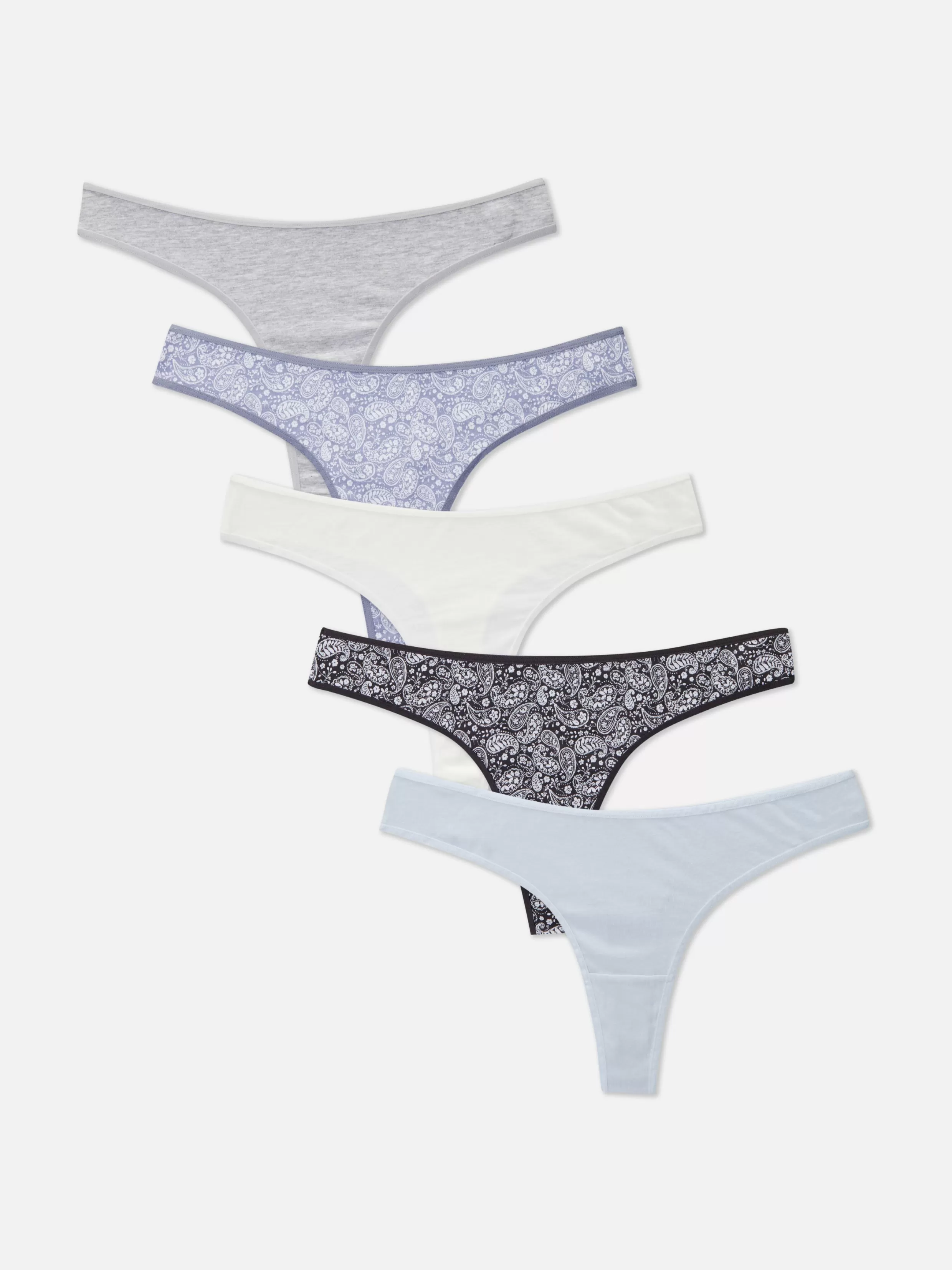 Primark Ondergoed^Strings Met Patroon Voor Elke Dag, Set Van 5