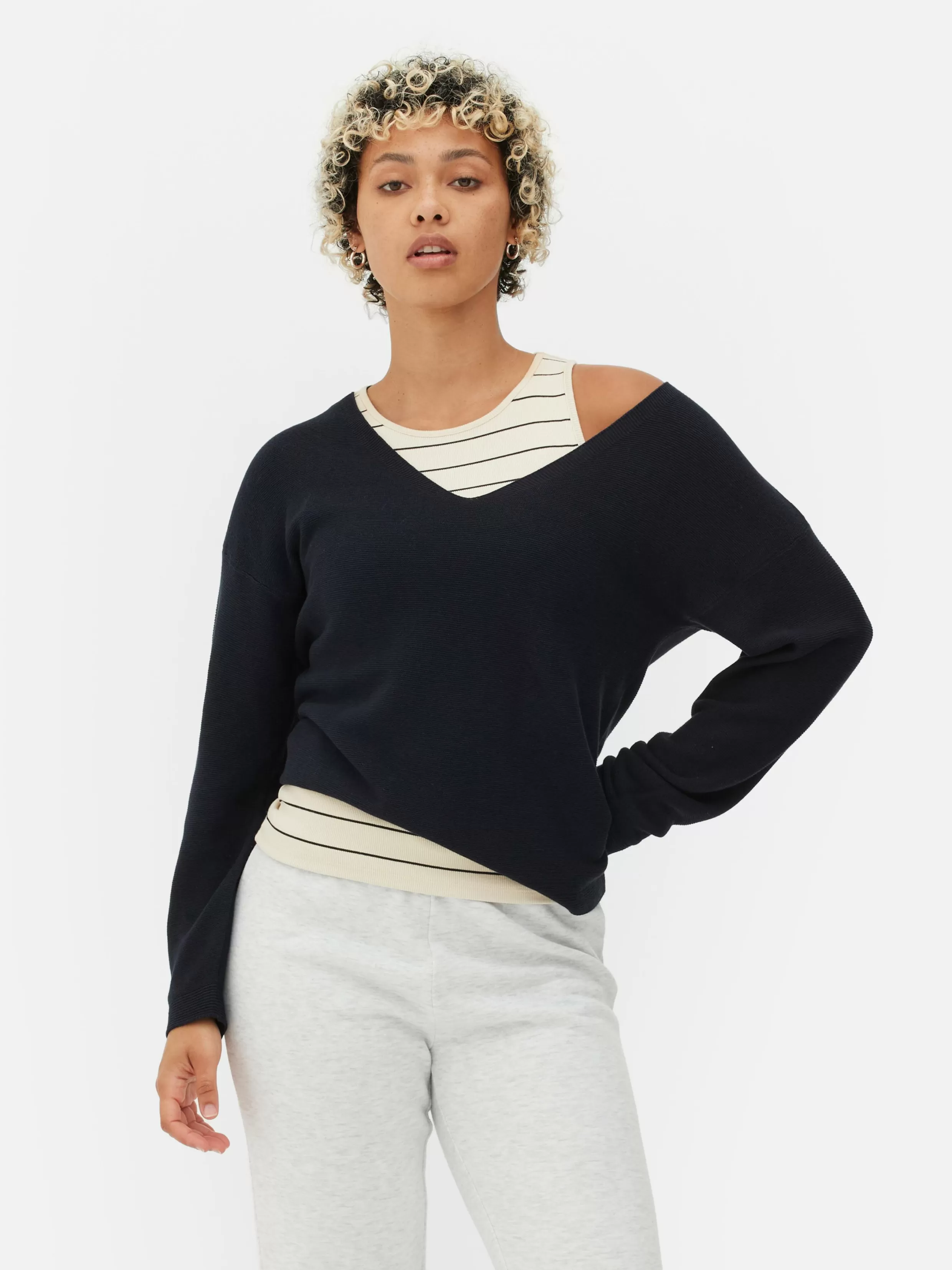 Primark Truien En Vesten^Trui Met Lange Mouwen En Boothals
