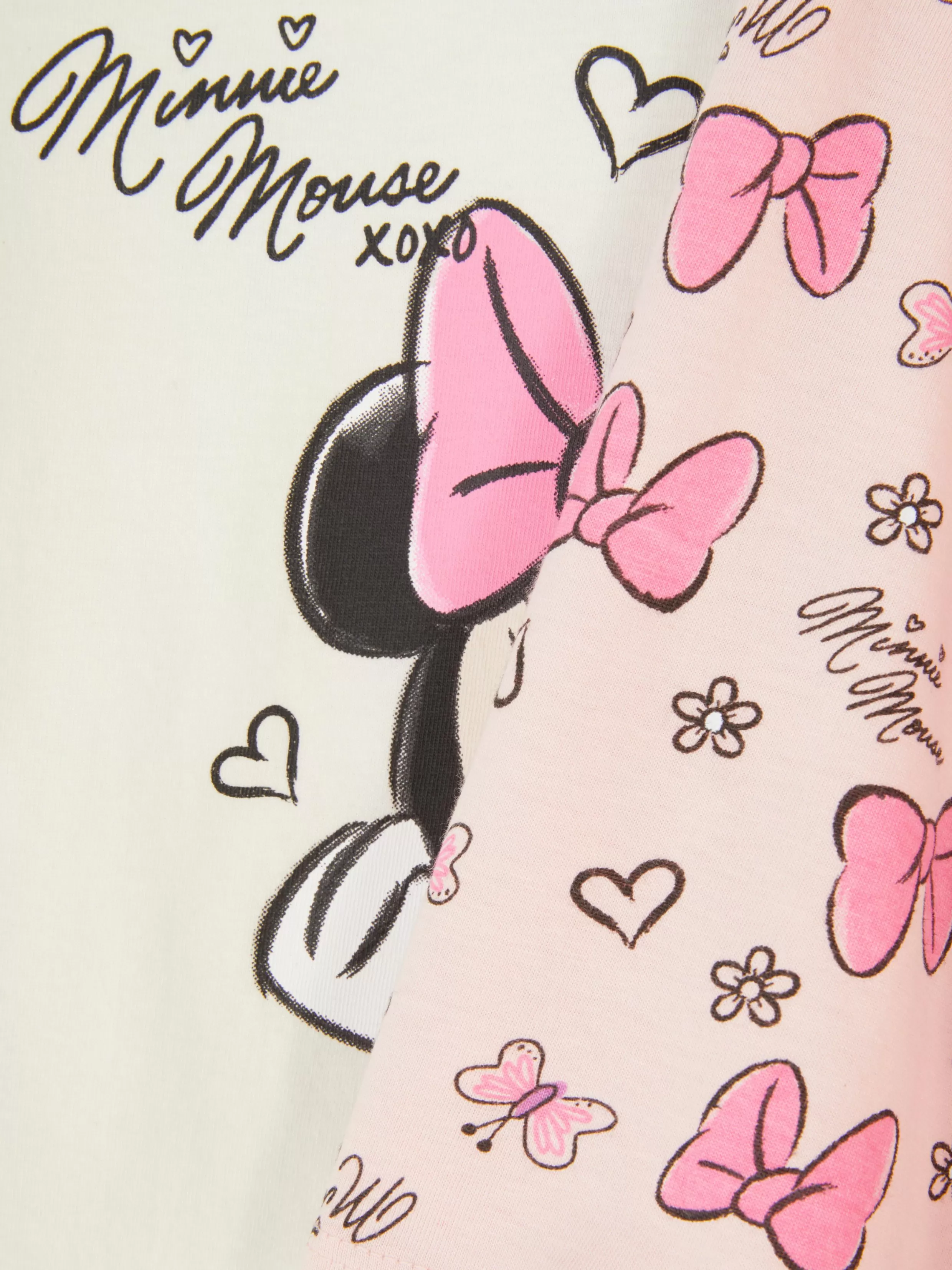 Primark Tops En T-Shirts^T-shirts Met Lange Mouwen Disney's Minnie Mouse , Set Van 2