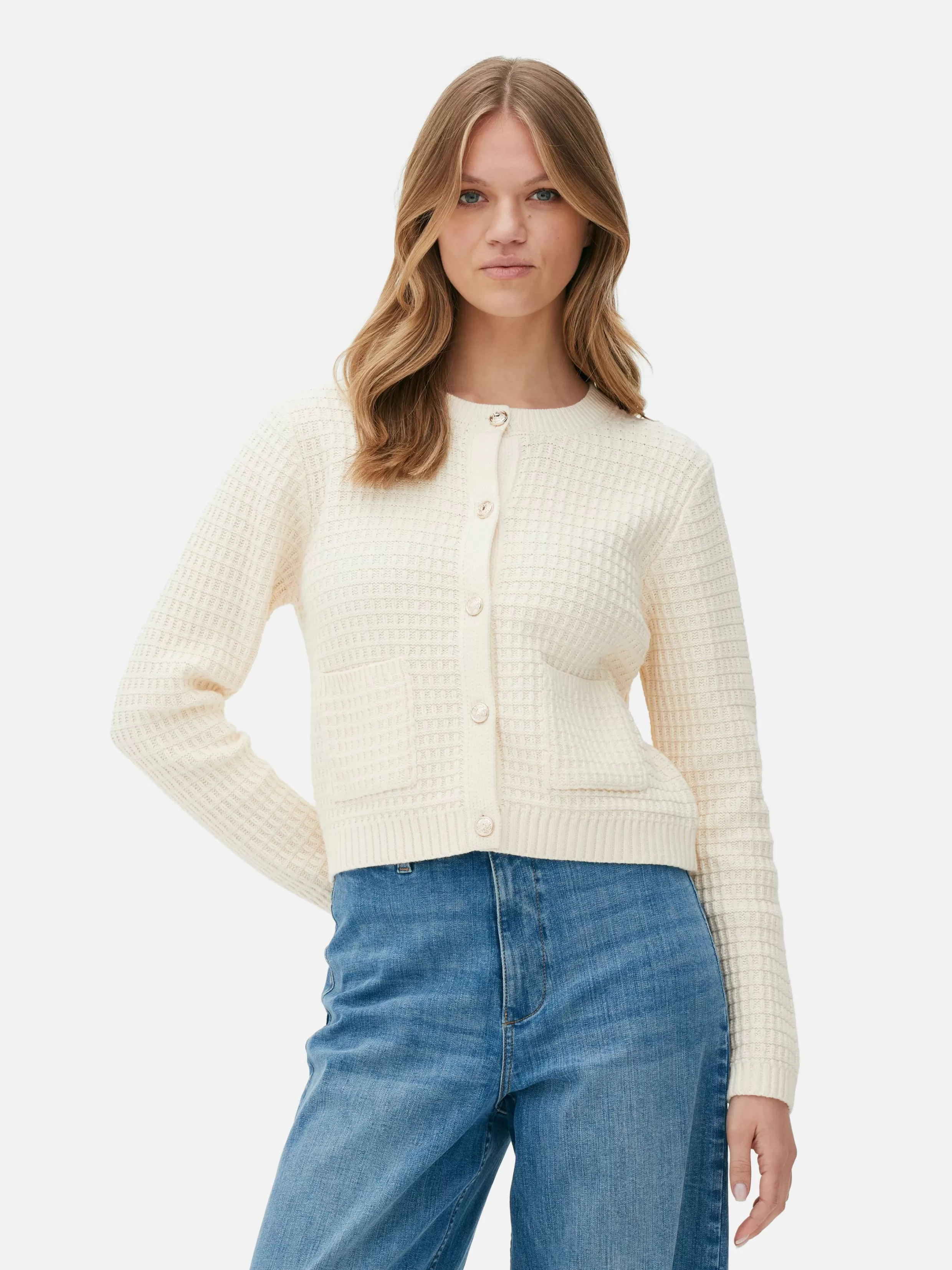 Primark Truien En Vesten^Wafelgebreid Vest